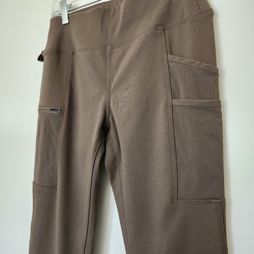 NEW Carhartt Womens Force Fitted Ankle Leggings XS Olive Utility Pockets - Picture 3 of 12